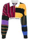 PALM ANGELS cropped patchwork jumper,PWGC002E17261024880112337471