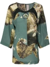 ANTONIO MARRAS PRINTED BLOUSE,MA1004TEM53W812330026