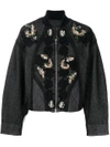 ANTONIO MARRAS SEQUIN AND FLORAL EMBROIDERED JACKET,LB8001D3612330027