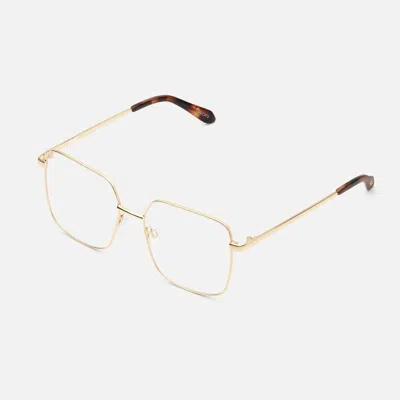 Quay Extra Credit Frame In Gold,clear