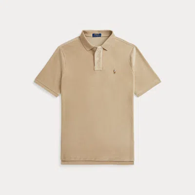 Polo Ralph Lauren Classic Fit Knit Corduroy Polo Shirt In Beige
