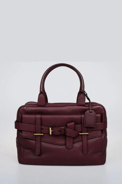 Reed Krakoff Leather Handbag In Burgundy