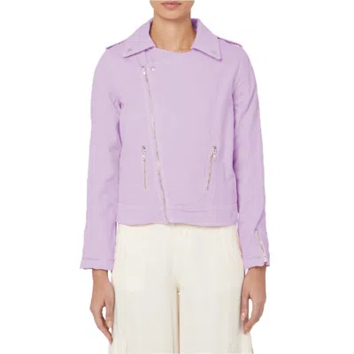 Hinnominate Cotton Jackets & Women's Coat In Purple