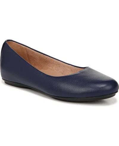 Naturalizer Maxwell Ballet Flats In Midnight Blue Leather