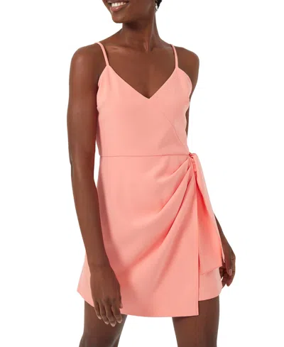 French Connection Women's Whisper V-neck Mini Dress In Coral Sands