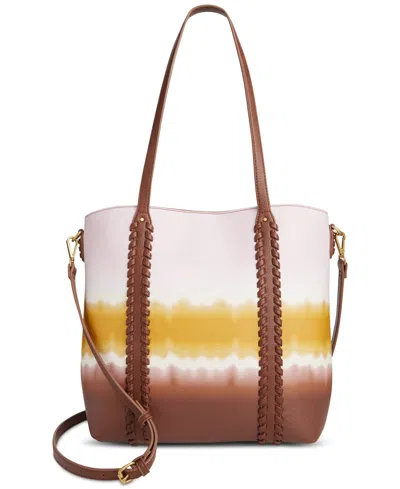 Style & Co Medium Printed Tote, Created For Macy's In Brown