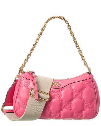 Gucci Gg Matelasse Shoulder Bag In Pink
