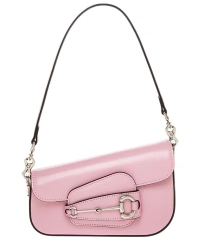 Gucci Mini Horsebit 1955 Leather Shoulder Bag In Pink