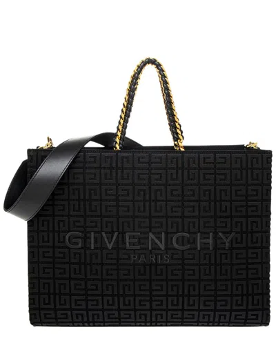 Givenchy Small G-tote Canvas Bag In Black