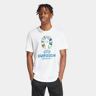 Adidas Originals Mens Adidas Euro 24 Oe Soccer T-shirt In White
