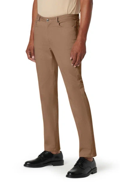 Bugatchi Men's Stretch Cotton-blend Straight-leg Trousers In Caramel