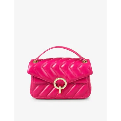 Sandro Quilted Leather Bag In Roses
