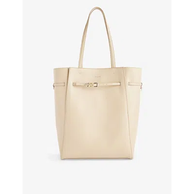 Givenchy Womens 257-natural Beige Voyou Medium Leather Tote Bag In Neutral