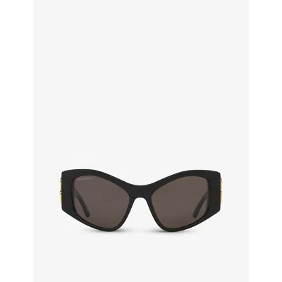 Balenciaga Womens Black 6e000311 Bb0287s Cat Eye-frame Acetate Sunglasses