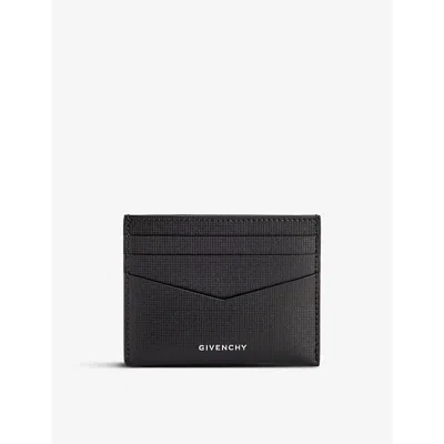 Givenchy 001-black Foiled-branding Leather Card Holder