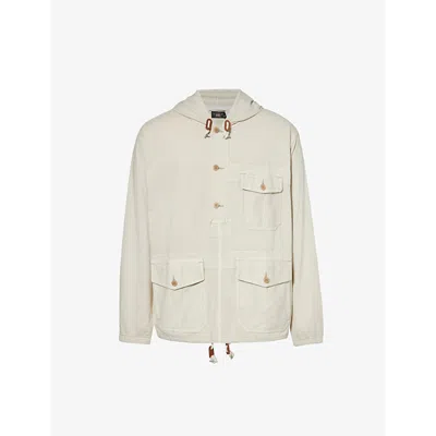 Rrl Mens Cream Felix Relaxed-fit Cotton Coat In Neutral