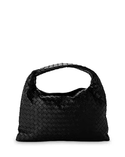 Bottega Veneta Small Hop Shoulder Bag In Black/brass