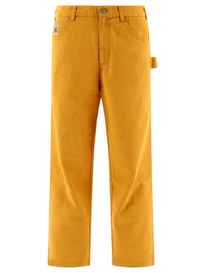 Bode "twill Knolly Brook" Trousers In Yellow