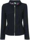 BOUTIQUE MOSCHINO ZIP-UP FITTED JACKET,A0515582412277409