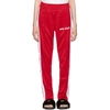 PALM ANGELS Red Contrast Tape Track Pants
