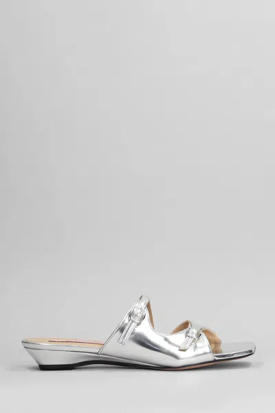 Marc Ellis Flats In Silver Leather