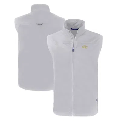 Cutter & Buck Gray Georgia Tech Yellow Jackets Big & Tall Charter Eco Full-zip Vest