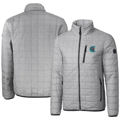 Cutter & Buck Gray Charlotte Knights Rainier Primaloft Eco Insulated Full-zip Puffer Jacket