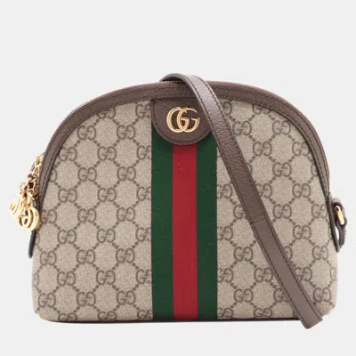 Pre-owned Gucci Brown Ophidia Gg Shoulder Bag