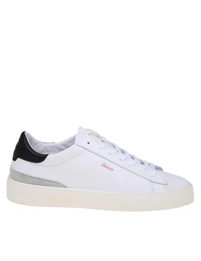 Date D.a.t.e. Leather Trainers In White/black