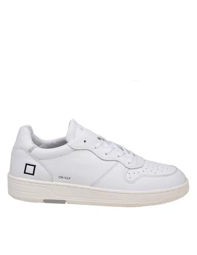 Date D.a.t.e. Leather Trainers In White