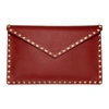 VALENTINO GARAVANI Red Valentino Garavani Rockstud Envelope Pouch