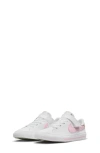 Nike Kids' Court Legacy Sneaker In White/ Pink