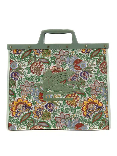 Etro Love Trotter Large Shopping Bag In Multicolour