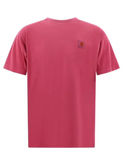 Carhartt Wip "nelson" T Shirt In Pink