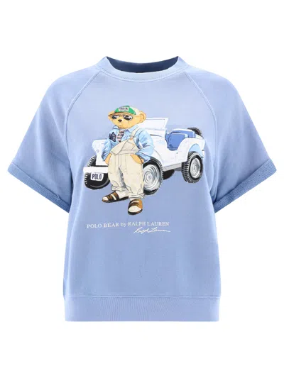Polo Ralph Lauren "polo Bear" Sweatshirt In Blue