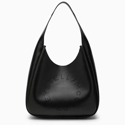 Stella Mccartney Stella Mc Cartney Black Logo Medium Tote Bag