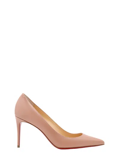 Christian Louboutin 100mm Kate Patent Leather Pumps In Nude
