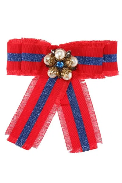 Pre-owned Gucci Grosgrain Bow Brooch