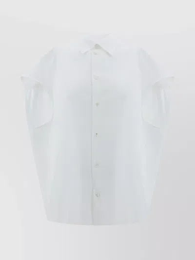 Marni Poplin Sleeveless Shirt In White