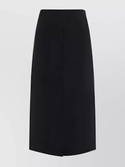 Loulou Studio Midi Skirt In Black