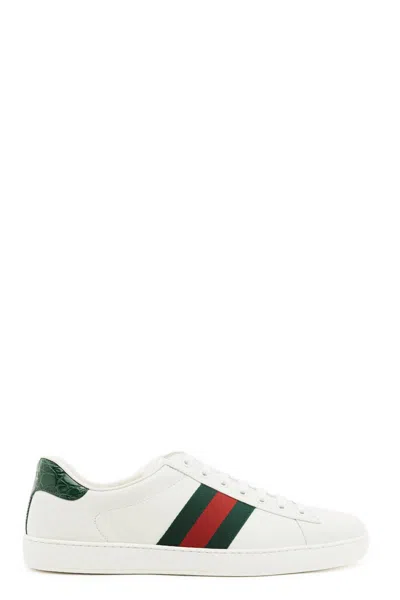 Gucci Men 'ace' Sneakers In White