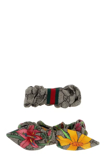 Gucci Women 2-pack Elastic 'gg' Hair In Multicolor