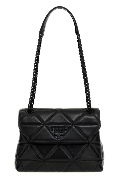 Prada Nappa-leather Quilted Spectrum Bag In Black