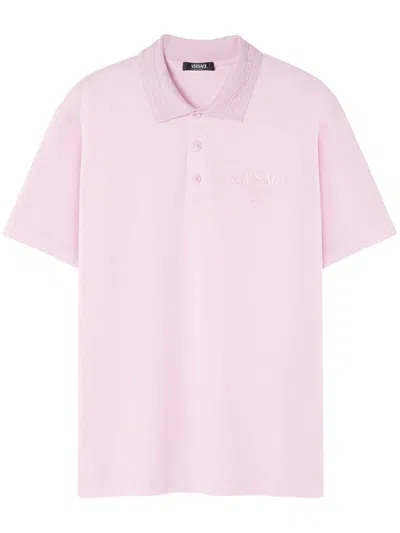 Versace T-shirts And Polos In Pastel Pink