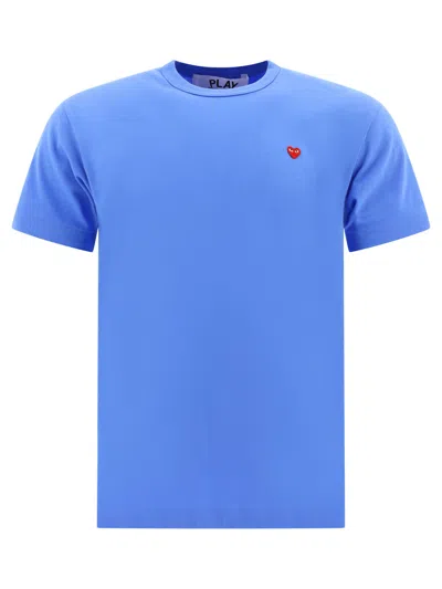 Comme Des Garçons Play "small Heart" T-shirt In Blue