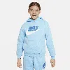 Nike Big Kids' Sportswear Club Fleece Hoodie In Blue