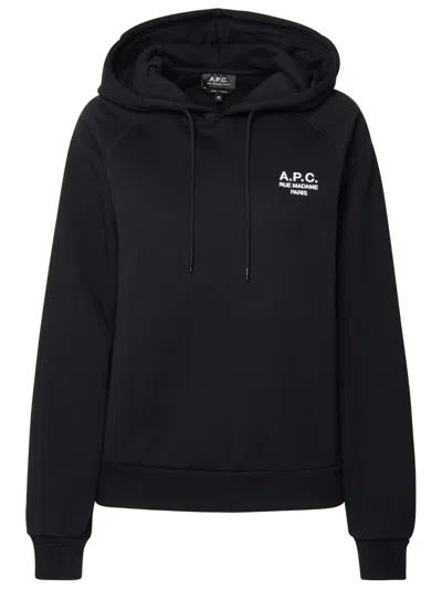 Apc A.p.c. Black Cotton Sweatshirt