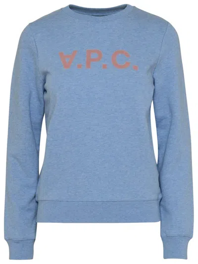 Apc A.p.c. Light Blue Cotton Viva Sweatshirt