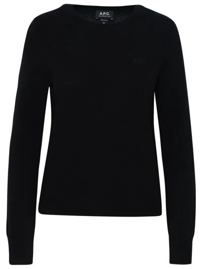 Apc A.p.c. Nina Sweater In Black Virgin Wool