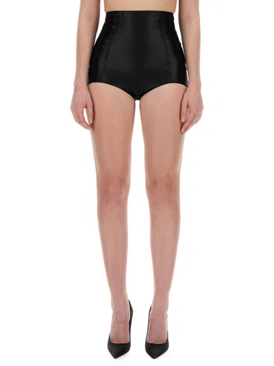 Dolce & Gabbana High Waisted Shorts In Black